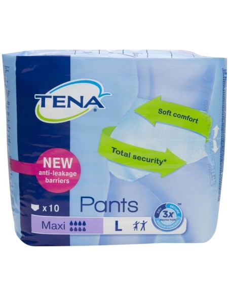 Tena Pants Maxi Absorbente Talla Grande, 10 Uds
