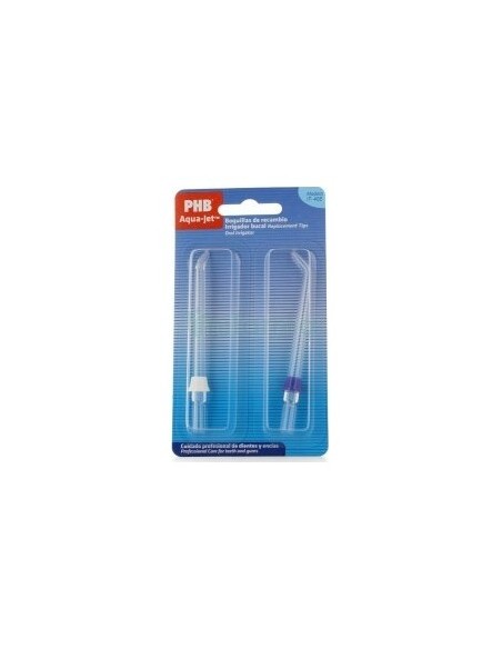 Phb Aqua Jet Boquillas De Recambio Irrigador Bucal Eléctrico, 2 Uds