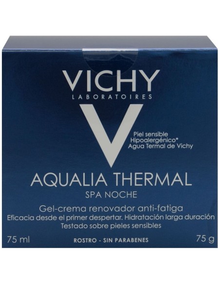 Vichy Aqualia Thermal Spa Noche Gel-Crema Renovador Anti-Fatiga, 75 Ml