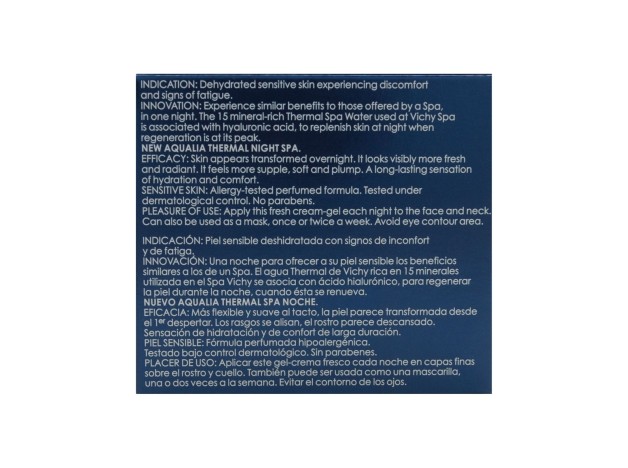 Vichy Aqualia Thermal Spa Noche Gel-Crema...