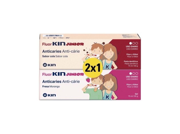 Fluor Kin Pack 2X1 Junior 75Ml