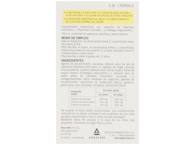 Natura Essenziale Valeriana Leo, 90 Comprimidos