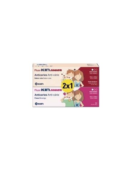 Fluor Kin Pack 2X1 Junior 75Ml