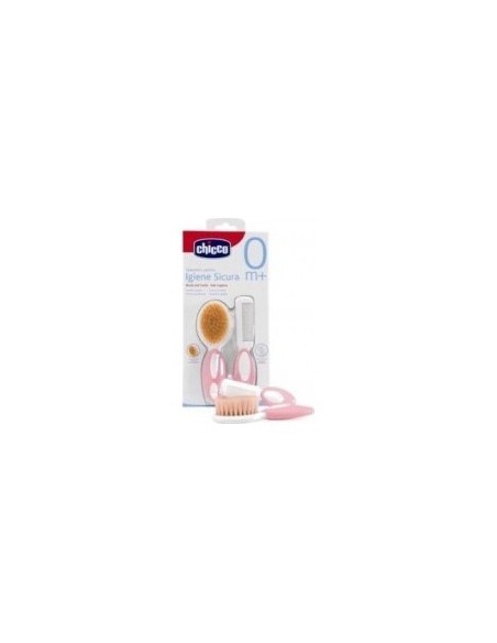 Chicco Cepillo Y Peine Rosa 0M+, 1 Ud