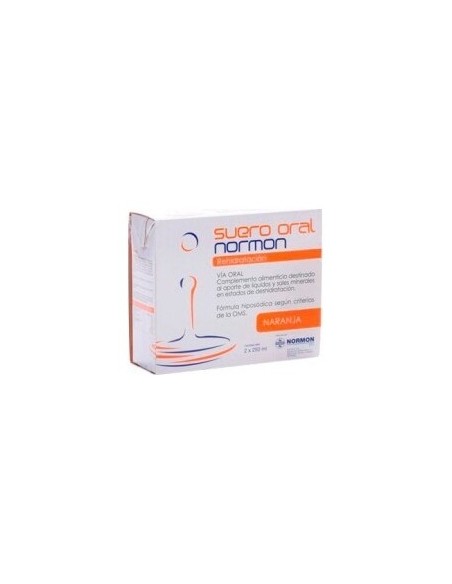 Normon Suero Oral Sabor Naranja, 2 Uds