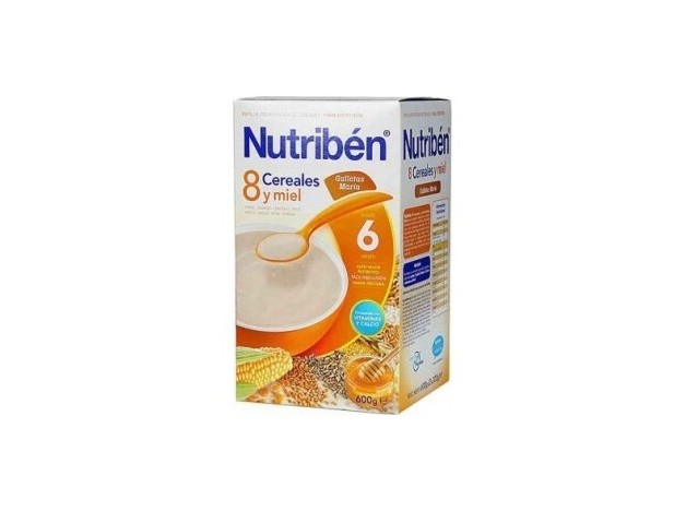 Nutribén 8 Cereales Y Miel Galletas María, 600 G
