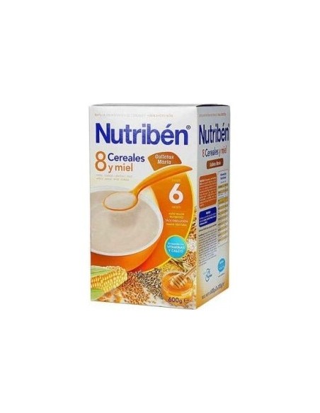 Nutribén 8 Cereales Y Miel Galletas María, 600 G