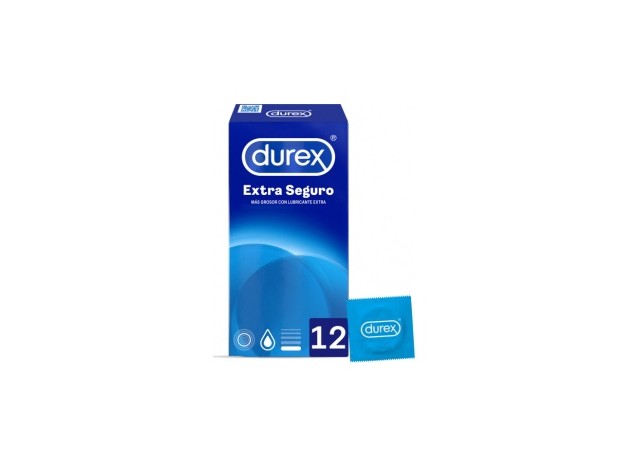 Durex Extra Seguro Preservativos 12Uds