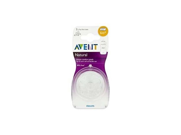 Philips Avent Tetina Natural +6 Meses, 2 Uds
