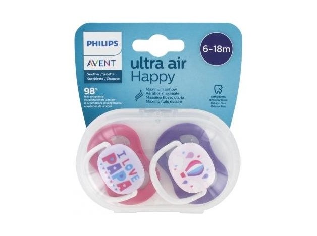 Philips Avent Chupete Ultra Air I Love Papa...