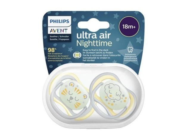 Philips Avent Chupete Nocturno +18Meses Neutro...