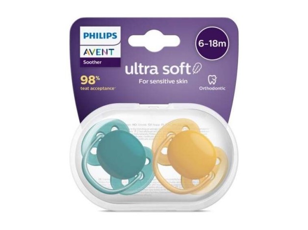Philips Avent Chupete Silicona Ultra Soft 6 -...