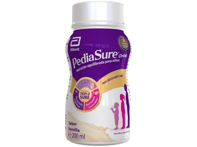 Pediasure Drink  Pack 4 Botellas X 200 Ml Vainilla
