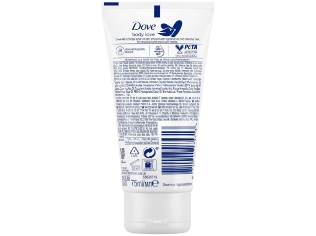 Dove Coco Ritual Crema De Manos 75Ml
