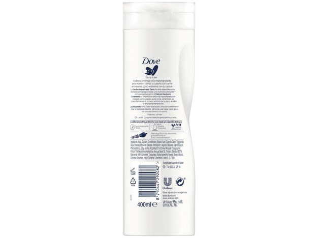 Dove Nutrición Intensiva Loción Corporal Piel...