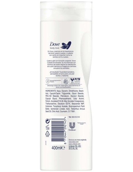 Dove Karité %26 Vainilla Loción Corporal Nutritiva 400Ml