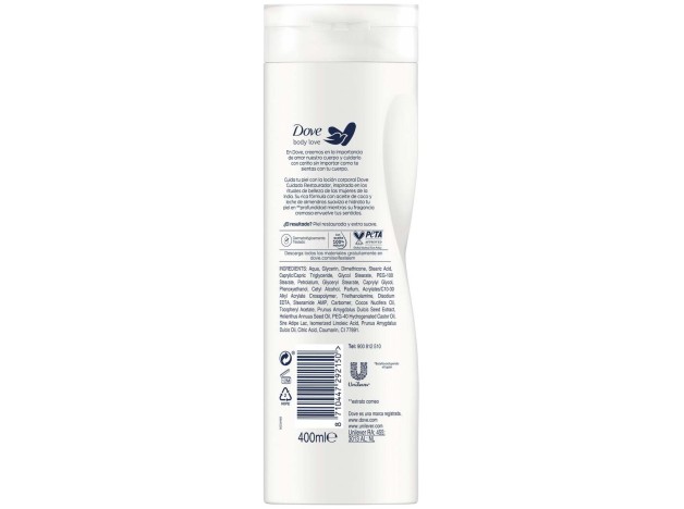 Dove Coco %26 Leche Almendras Loción Nutritiva...