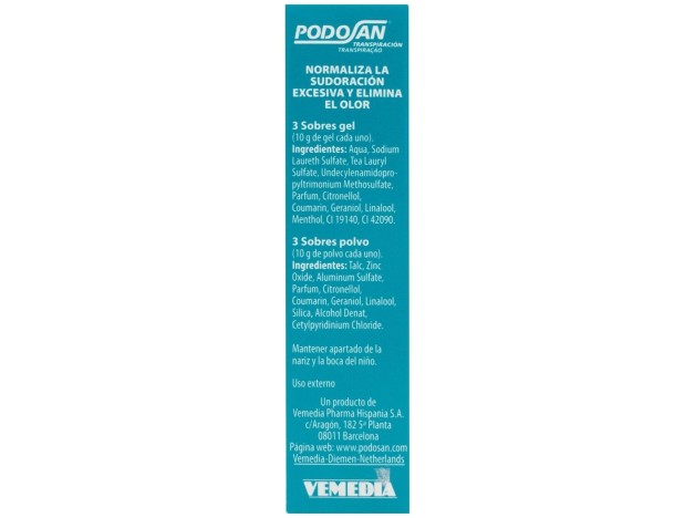 Podosan Gd Sobres Gel De Baño + Sobres Polvo, 6...