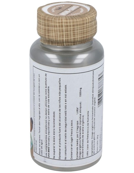 Solaray Chaga Fermented 500Mg 60Caps