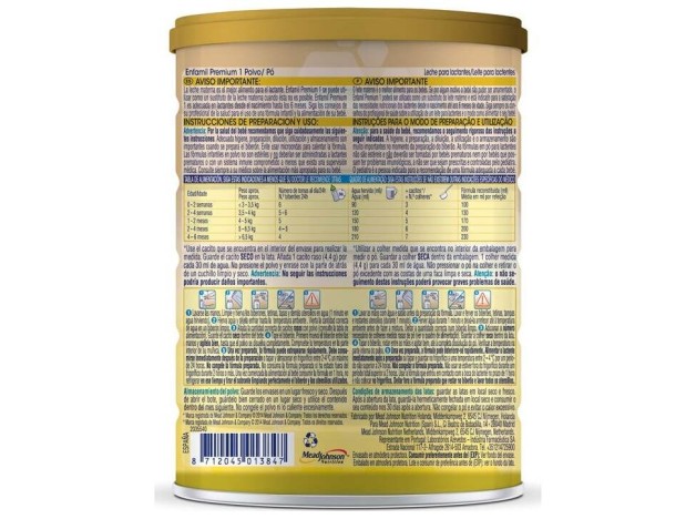 Enfamil Premium Complete 0 - 6 Meses 800 Gr