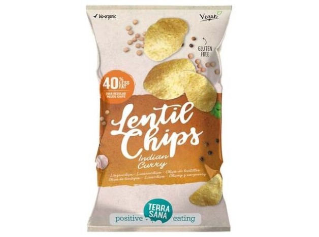 Terrasana Chips De Lentejas Con Curry 75G