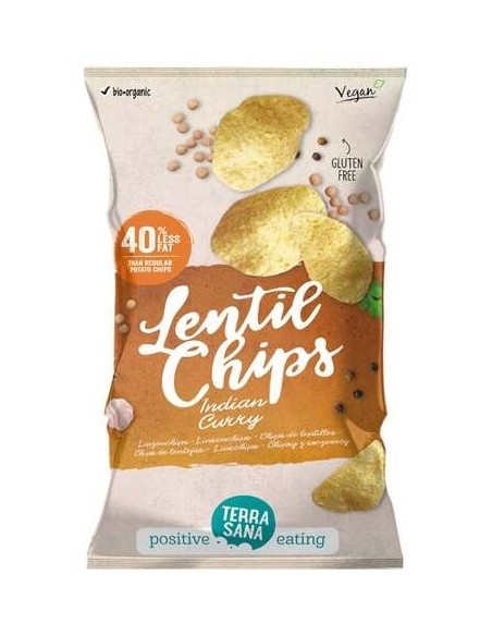 Terrasana Chips De Lentejas Con Curry 75G