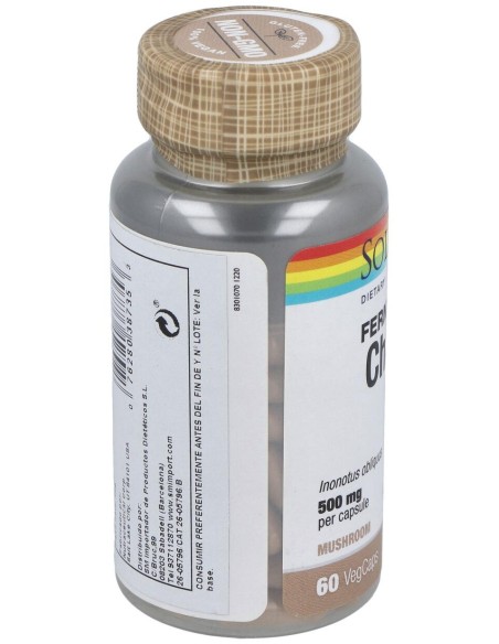 Solaray Chaga Fermented 500Mg 60Caps
