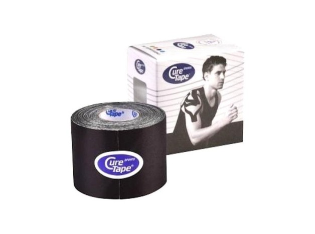 Cure Tape Negro Vendaje Neuromuscular (5Cm X 5M)