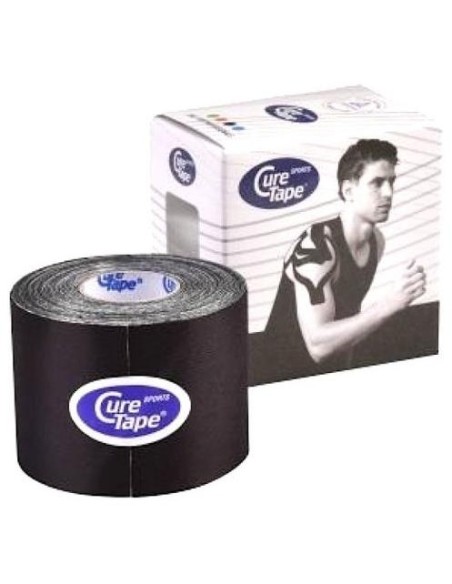 Cure Tape Negro Vendaje Neuromuscular (5Cm X 5M)
