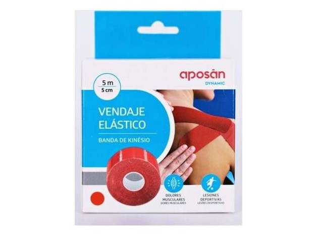 Aposán Dynamic Vendaje Elástico Rojo 5 Cm X 5...