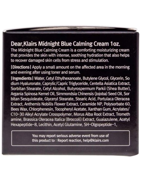 Klairs Midnight Blue Crema Calmante 30Ml