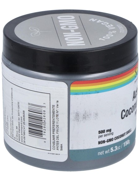Solaray Charcoal Coconut Activated Carbon Activo 75G