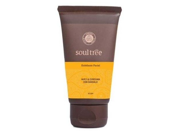 Soultree Exfoliante Facial Nuez Curcuma Sandalo...