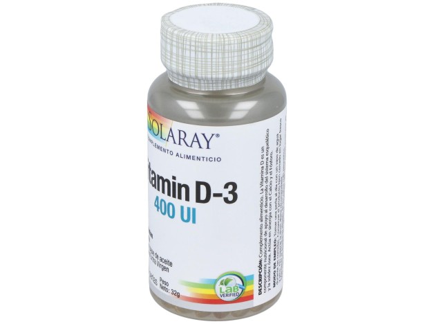 Solaray Vitamina D3 400Ui 120Caps