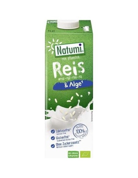 Natumi Bebida Vegetal Arroz Algas Sin Gluten Bio 1L