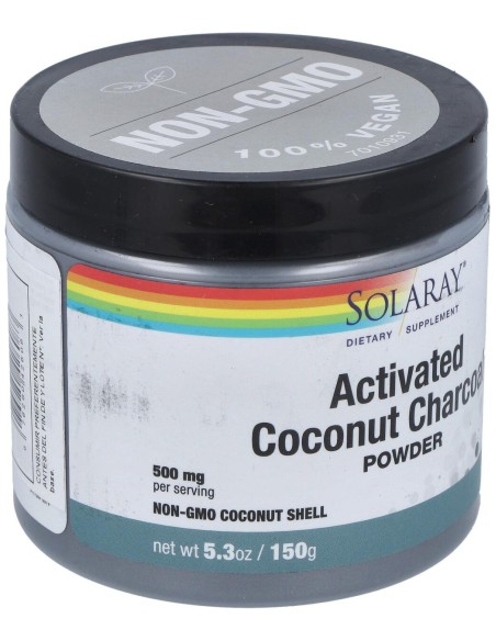 Solaray Charcoal Coconut Activated Carbon Activo 75G