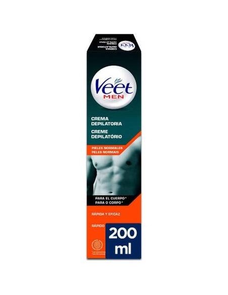 Veet Men Total Pro Crema Depilatoria Piel Normal 200Ml