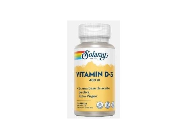 Solaray Vitamina D3 400Ui 120Caps