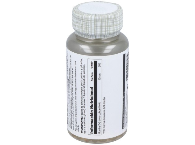 Solaray Vitamina D3 400Ui 120Caps