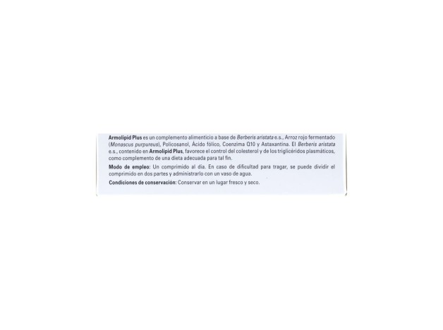 Armolipid Plus, 20 Comprimidos