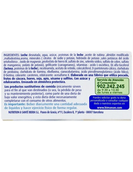 biManán Sustitutiva Copa Vainilla-Caramelo 210Gr.