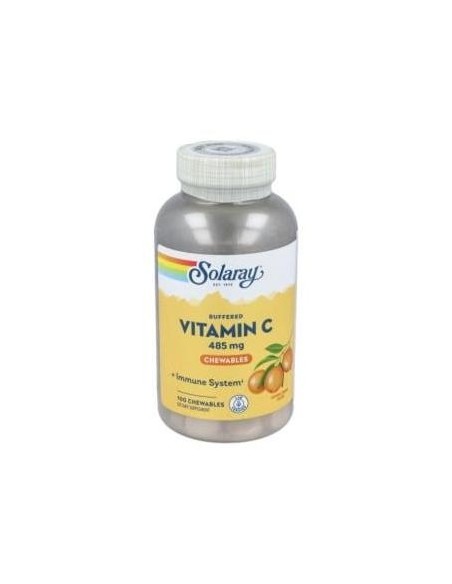 Solaray Vitamina C 485Mg 100Comp Masticables Naranja