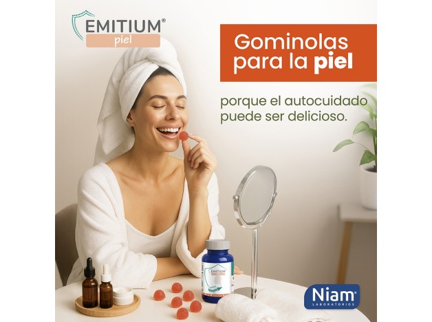 Niam Emitium Piel 60 Caramelos de Goma Naranja