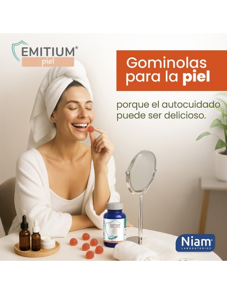 Niam Emitium Piel 60 Caramelos de Goma Naranja
