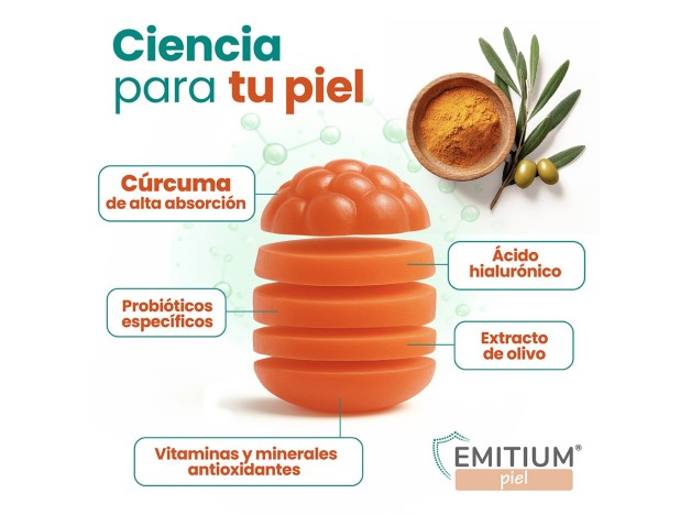 Niam Emitium Piel 60 Caramelos de Goma Naranja
