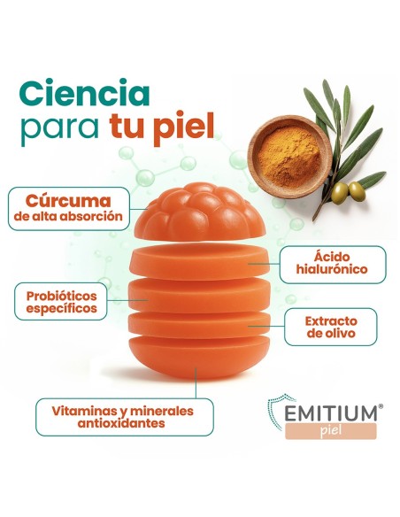 Niam Emitium Piel 60 Caramelos de Goma Naranja