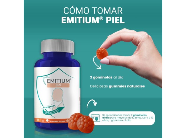 Niam Emitium Piel 60 Caramelos de Goma Naranja