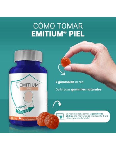 Niam Emitium Piel 60 Caramelos de Goma Naranja