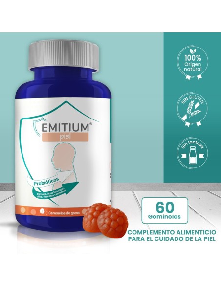 Niam Emitium Piel 60 Caramelos de Goma Naranja