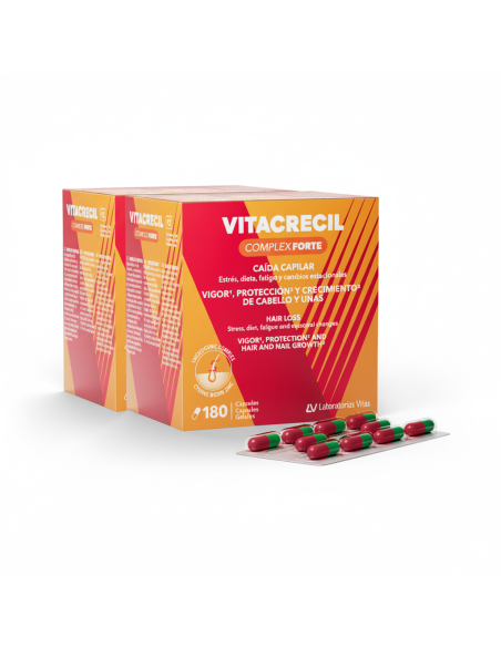 Vitacrecil Complex Forte 2x180 Cápsulas ¡Duplo!
